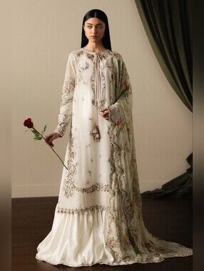 Pakistani Designer Zara Shahjahan 3 Piece Lawn Suit